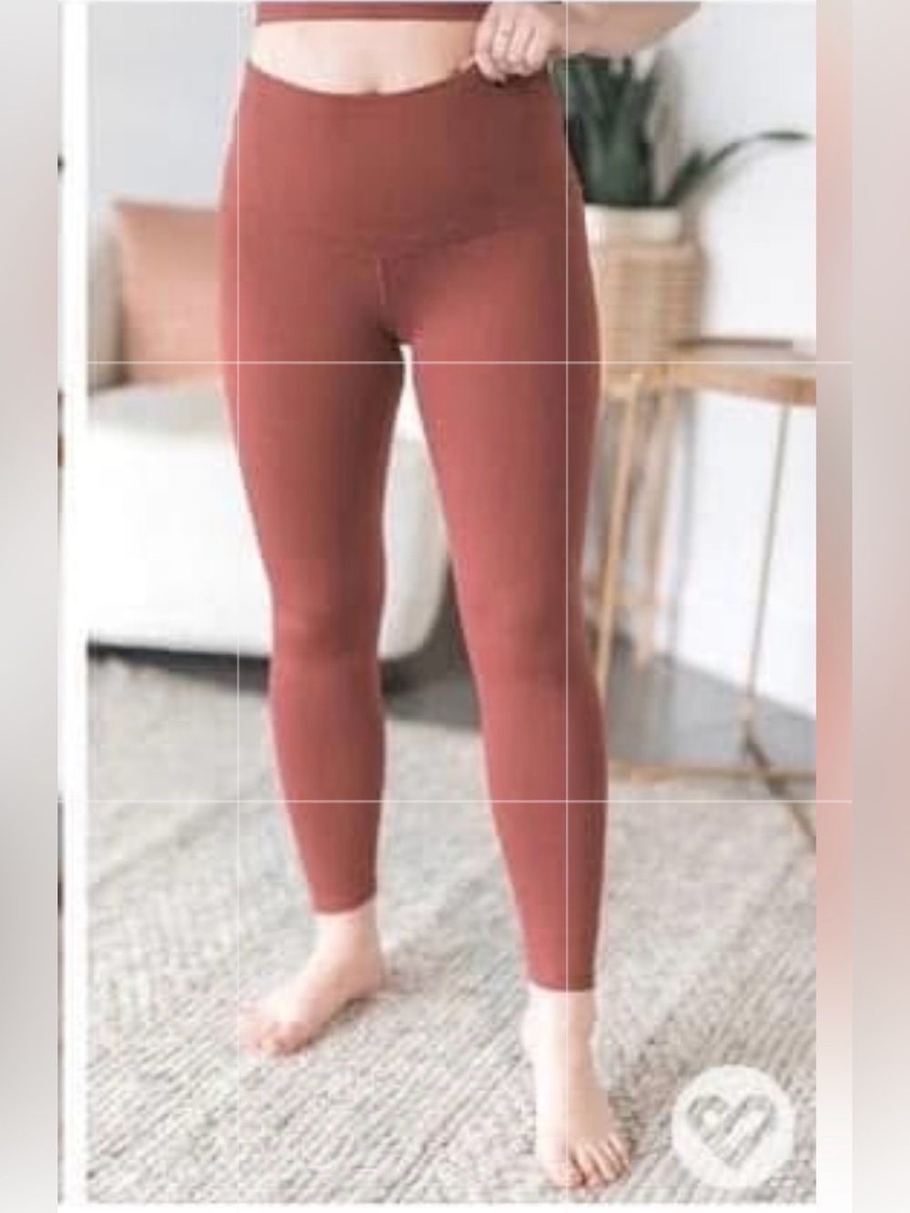 Vinyasa Leggings (NWOT) Rust, Size XS **lots of stretch